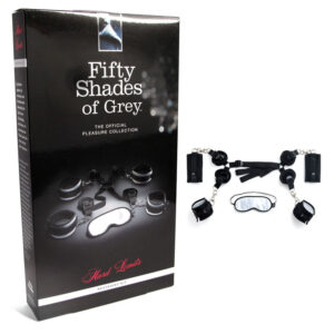 Fifty Shades of Grey Hard Limits 4-Piece Restraint Kit Black/Silver — Power Play Studio