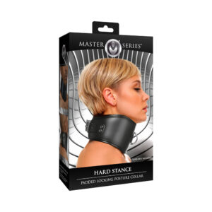 Master Series Hard Stance Padded Locking Posture Collar — Collars at Power Play Studio