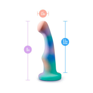 Avant Opal Dreams 6 in. Silicone Dildo Aqua - view 3 — Power Play Studio