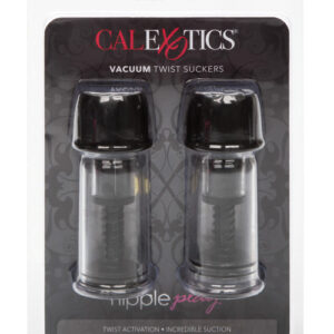 Nipple Play Vacuum Twist Suckers - Black — Power Play Studio
