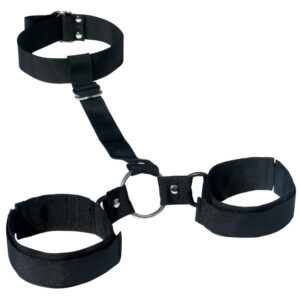 Sportsheets Sex & Mischief Shadow Adjustable Neck & Wrist Restraint Black — Power Play Studio