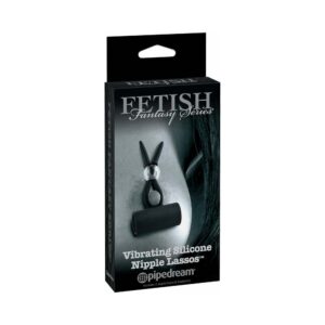 Fetish Fantasy Series Limited Edition Vibrating Silicone Nipple Lassos Black — Power Play Studio