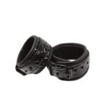 Sinful Vinyl Wrist Cuffs Black — Power Play Studio - Power Play Studio, LLC
