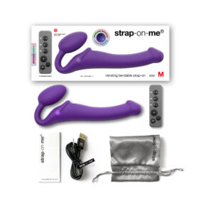 Strap On Me Vibrating Bendable Strapless Strap On Medium - Purple — Power Play Studio