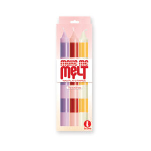 The 9's Make Me Melt Sensual Warm Drip Candles - Pastellines Stripes Pack of 3 — Power Play Studio