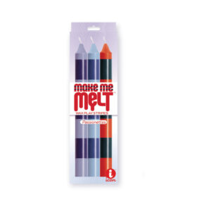 The 9's Make Me Melt Sensual Warm Drip Candles - Passionettes Stripes Pack of 3 — Power Play Studio
