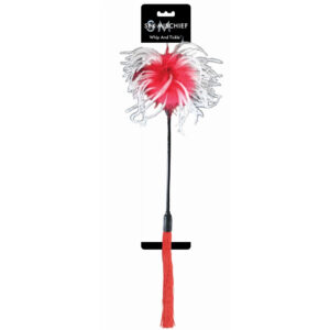 Sex & Mischief Whip & Tickle - Red/White — Power Play Studio
