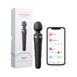 Lovense Domi 2 Flexible Rechargeable Mini Wand - Black — Power Play Studio