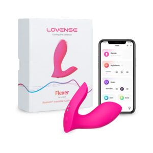 Lovense Flexer Dual Panty Vibrator - Pink — App-Controlled Clitoral Toys — Power Play Studio