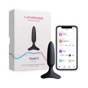 Lovense Hush 2 1" Butt Plug - Black — Butt Plugs — Power Play Studio
