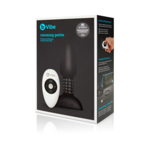 b-Vibe Rimming Petite Rotating and Vibrating Remote Control Plug Black — Power Play Studio