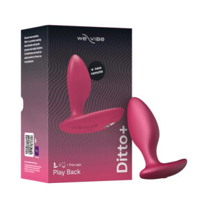 We-Vibe Ditto+ Rechargeable Remote-Controlled Silicone Vibrating Anal Plug Cosmic Pink — Power Play Studio