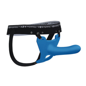 Perfect Fit Zoro 6.5" Strap On w/Case - Blue — Power Play Studio