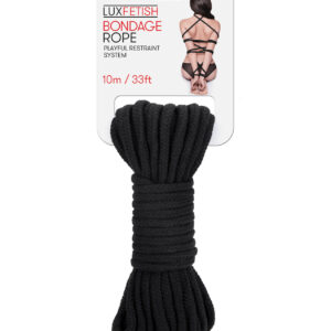 Lux Fetish Bondage Rope - 10m/33 ft Black — Power Play Studio