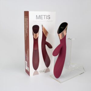 Metis Touch Panel Rabbit Vibrator Wine Red — Power Play Studio