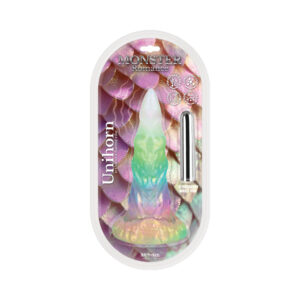Monster Romance Unihorn Contoured Dildo with Multi-Speed Bullet — Power Play Studio