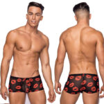 Male Power Kiss Me Mini Short Sheer Lips — Power Play Studio - Power Play Studio, LLC