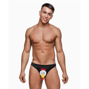 Male Power Novelty Choke The Chicken Bikini Underwear Black — Power Play Studio