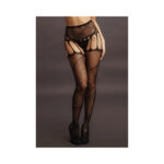 Le Desir Crotchless Cutout Pantyhose Black — Power Play Studio