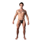 Male Power Show Stopper Posing Strap Silver Mesh Dot — Power Play Studio - Power Play Studio, LLC