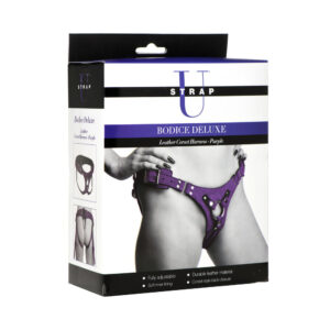 Strap U Bodice Deluxe Leather Corset Harness — Power Play Studio