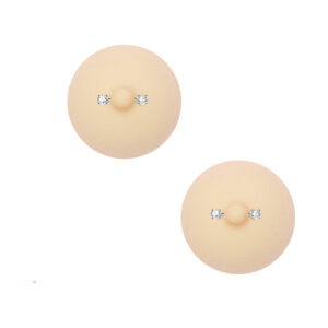 Neva Nude NuNip Peek A Boo Piercing Nude Nipple Reusable Silicone Nipple Pasties — Power Play Studio