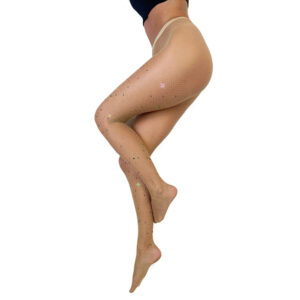 Kixies Tan Fishnet Mardi Gras Tights — Power Play Studio