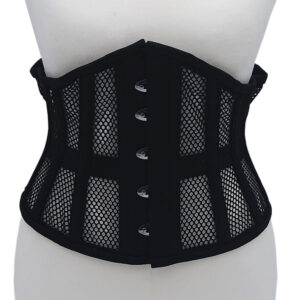 Rouge Mesh Corset Black — Power Play Studio