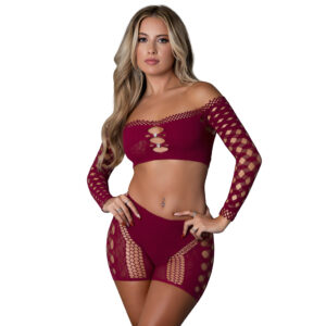 Magic Silk Seamless Crop Top & Short Set — Power Play Studio