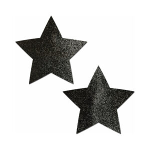 Pastease Everyday Reusable: Liquid Black Star Pasties — Power Play Studio