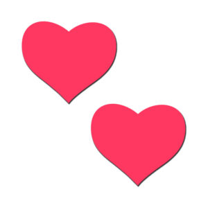 Pastease Love: Glow-in-the-Dark Neon Heart Pasties Nipple Covers — Power Play Studio