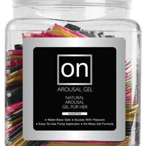 On for Her Arousal Gel Single Use Packet Tub - Asst. Flavor — Power Play Studio