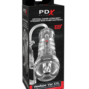 PDX Elite ViewTube Vac XXL Pump See-Thru EZ-Grip Pump Stroker - Clear — Power Play Studio