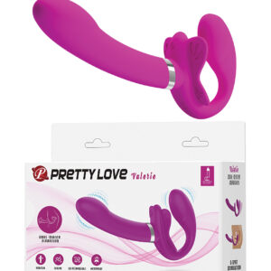 Pretty Love Valerie Vibrating Strapless Strap On - Fuchsia — Power Play Studio