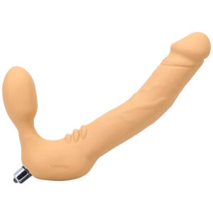 Tantus Real Strapless Vibrating Strap-On Dildo Honey — Power Play Studio