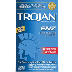 Trojan-Enz with Spermicidal Lubricant 12-Pack — Power Play Studio