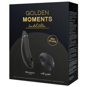 We-Vibe Chorus / Womanizer Premium 2 Golden Moments Collection 2023 - Black/Gold — Power Play Studio