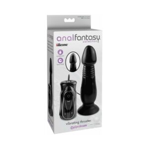 Anal Fantasy Collection Vibrating Thruster With Suction Cup Black — Power Play Studio