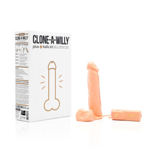 Clone-A-Willy Plus with Balls Light Skin Tone — Power Play Studio