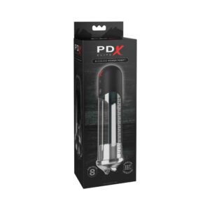 PDX Elite Blowjob Power Pump Automated Suction Clear/Black — Power Play Studio