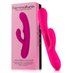 FemmeFunn Ultra Rabbit Rechargeable Silicone Dual Stimulation Vibrator Pink — Power Play Studio