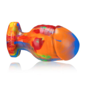 OxBalls Honcho-3, Buttplug, Large, Rainbow — Power Play Studio