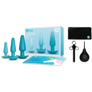 b-Vibe 7-Piece Anal Training & Education Set Teal — Power Play Studio