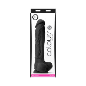 Colours Pleasures 10 in. Dildo Black — Power Play Studio - Power Play Studio, LLC