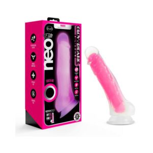 Neo Elite Glow in the Dark Viper 7 in. Dual-Density Dildo Neon Pink — Power Play Studio