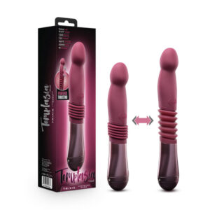 Temptasia Trixie Rechargeable 10 in. Silicone Thrusting Dildo Wine — Power Play Studio