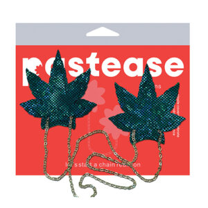 Pastease Chains Disco Weed Leaf - Green O/S — Power Play Studio
