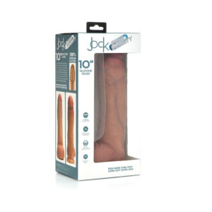 Curve Toys Jock Dual Density 10 in. Silicone Dildo with Balls & Suction Cup Light — Power - Power Play Studio, LLC