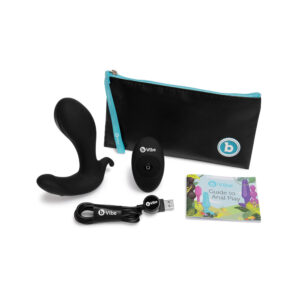 b-Vibe Expand Expanding and Vibrating Remote Control Plug Black — Power Play Studio