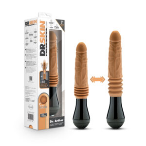 Dr. Skin Silicone Dr. Arthur Thrusting Gyrating Vibrating Dildo Tan — Power Play Studio